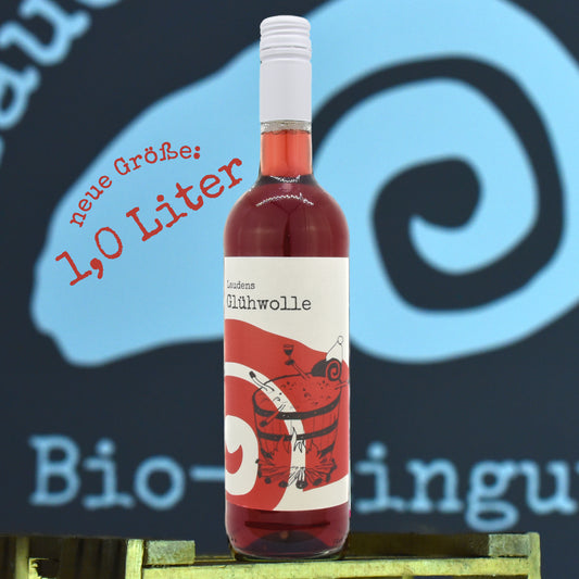 Glühwolle rot Bio **